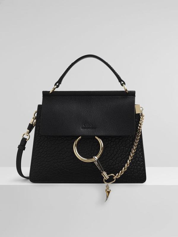 Mini Bolsos Mujer Chloé Faye Negras Cuero KHOE12670